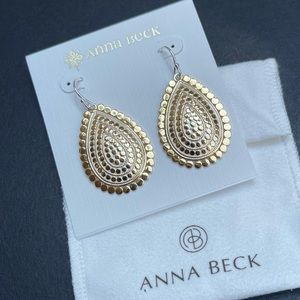 Anna Beck Scalloped Teardrop Earrings